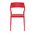 32.75" Red Solid Patio Dining Chair