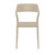 32.75" Taupe Brown Solid Patio Dining Chair