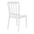 36" White Stackable Outdoor Patio Dining Chair