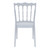 36" Silvery Gray Stackable Outdoor Patio Dining Chair