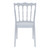 36" Silvery Gray Stackable Outdoor Patio Dining Chair