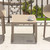 23.5" Taupe Brown Rectangular Outdoor Patio Side Table
