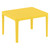 Durable 23.5" Yellow Outdoor Patio Side Table with Disassembling Option