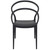 32.25" Black Outdoor Patio Round Dining Chair