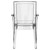 36" Clear Transparent Stackable Outdoor Patio Dining Chair