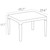 23.5" White Rectangular Outdoor Patio Side Table