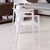 32" White Stackable Outdoor Patio Dining Arm Chair