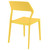 32.75" Yellow Solid Patio Dining Chair