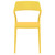 32.75" Yellow Solid Patio Dining Chair