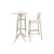 Ultimate Luxury - 3-Piece White Stackable Patio Bar Set!