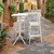 3-Piece White Stackable Outdoor Patio Bar Set 42.5"