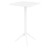 42.5" White Folding Square Outdoor Patio Bar Table - Durable, Weatherproof, and Versatile