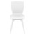 33.5" White Solid Refined Patio Dining Chair