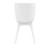 33.5" White Solid Refined Patio Dining Chair