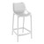 37.5" White Solid Patio Resin Counter Stool - Modern Design for Cozy Seating Space