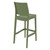 42.5" Olive Green Solid Patio Bar Stool