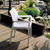 33" White Outdoor Patio Solid Dining Arm Chair