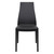 37" Black Outdoor Patio Solid High Back Dining Chair