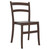 Durable 33.5" Brown Patio Dining Chair: Weatherproof, UV-Resistant, Armless Design