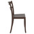 33.5" Brown Solid Patio Dining Armless Chair