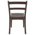 33.5" Brown Solid Patio Dining Armless Chair