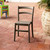 33.5" Brown Solid Patio Dining Armless Chair