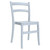 Elegant 33.5" Silver Gray Patio Dining Chair: Durable, UV-Resistant, Armless Design