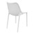 32.25" White Stackable Outdoor Patio Dining Chair