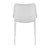 32.25" White Stackable Outdoor Patio Dining Chair