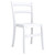 Chic 33.5" White Patio Dining Chair: Durable, UV-Resistant, Armless Design