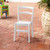 33.5" White Solid Patio Dining Armless Chair