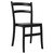 33.5" Black Solid Patio Dining Armless Chair - Durable, Weatherproof, and Stylish Outdoor Seating