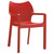 Ravishing Red Outdoor Patio Dining Arm Chair - 33" - Durable, Stylish, and Weather-resistant