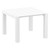 5-Piece White Resin Patio Dining Set with Extension Table and Sling Arm Chairs 55"