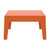 27.5" Orange Stackable Outdoor Patio Coffee Table