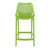 37.5" Green Solid Patio Resin Counter Stool