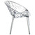 31" Clear Transparent Stackable Outdoor Patio Dining Chair