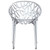 31" Clear Transparent Stackable Outdoor Patio Dining Chair