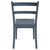 33.5" Gray Solid Patio Dining Armless Chair