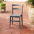 33.5" Gray Solid Patio Dining Armless Chair