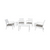 Elegant 7-Piece White & Taupe Gray Patio Seating Set: Stylish Comfort for Indoor and Outdoor