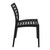 33" Black Outdoor Patio Stackable Dining Chair