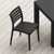 33" Black Outdoor Patio Stackable Dining Chair
