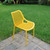 32.25" Yellow Stackable Outdoor Patio Dining Chair