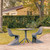 3-Piece Charcoal Gray Outdoor Patio Dining Set 33.5"