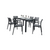 Elevate Outdoor Dining with a 7-Piece Dark Gray Patio Set - Durable, Stylish, and Low Maintenance!