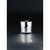 4.5" Silver Shiny Hand Blown Glass Tea Light Candle Holder