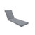 Herringbone Outdoor Chaise Lounge Cushion - 80" - Stone Gray and White