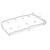 44" Orange UV Resistant Outdoor/Indoor Wicker Loveseat Cushion with Sewn Seam Closure