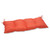 44" Orange Reversible Tufted Outdoor Cushion with Ties